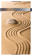 Scaldasalviette da Bagno in Vetro Temperato 90x46cm 600W CheminArte Sabbia