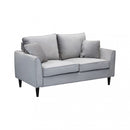 Divano 2 Posti Chandler 152x81x89 h cm in Velluto Tortora