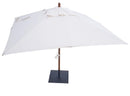 Ombrellone da Giardino 2,2x2,2 m Palo Ø48 mm in Legno Telo in Acrilico Danieli Bangkok Ecrù