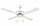 Ventilateur de Plafond avec 4 Pales et Lampe Ø130cm 3 Vitesses Kooper Windy Blanc