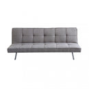 Divano Letto Aaron 178x80x71 cm in Tessuto Grigio