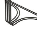 Console Dublino Coppia 81x40,5x82 - 71x35,5x72 cm in Ferro e Vetro Nero
