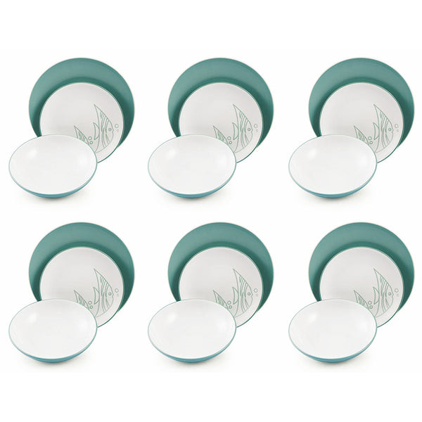 sconto Service de table 18 pièces en grès VdE Tivoli 1996 Maldives Turquoise