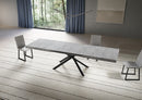 Tavolo Allungabile 180-284x90x74 cm Niket Cemento Gambe Antracite