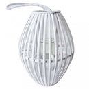 Lanterna Margot in Vimini Bianco