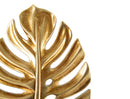 Porta Chiavi da Muro Leaf 11x3,5x16 cm in Poliresina e Ferro Oro e Nero