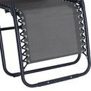 Sedia Sdraio Zero Gravity Reclinabile Pieghevole Grigia