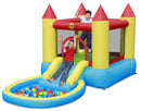 Castello Giostra Gonfiabile Acquatico con Pompa Happy Hop con Piscina