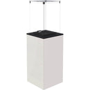 Stufa a Gas da Esterno 127,6x39,8x39,4cm Flig Gastonia Mini Bianco Lucido con Vetri