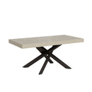 Tavolo Allungabile 200-304x90x77 cm Volantis Cashmere Telaio Antracite 