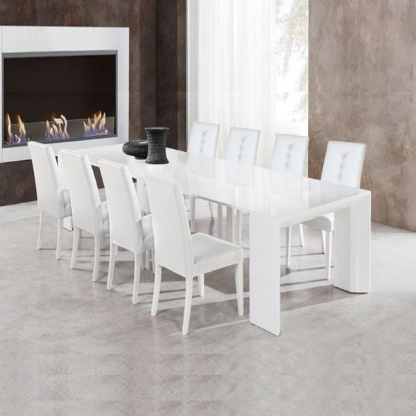 Console extensible 48/283x76x90 cm Italie blanc brillant prezzo