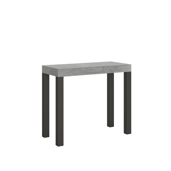 Console Extensible 90-196x40x77 cm en Mélamine Grise sconto