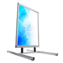 Espositore Pubblicitario Biffaciale 62,4X112X96 cm in Alluminio da Esterno Antivento Silver