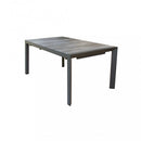 Tavolo Allungabile Portland 175/235x100x75 h cm in Alluminio Taupe