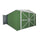 Jardinière en tôle d'acier porte-outils 360x600x230 cm Enaudi Vert