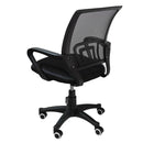 Sedia Poltrona Operativa da Ufficio in Tessuto Net Nera