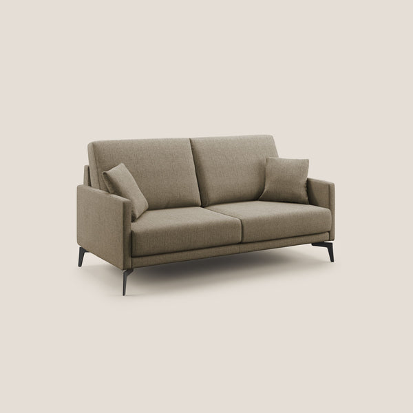 Divano 2 Posti 140x94x90 cm in Tessuto Marrone acquista