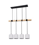 Lampada a Sospensione da Interno a LED in Metallo Nero Opaco