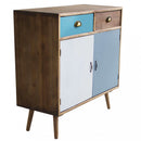 Mobiletto Surrey 80x35x83 h cm in Legno Multicolor
