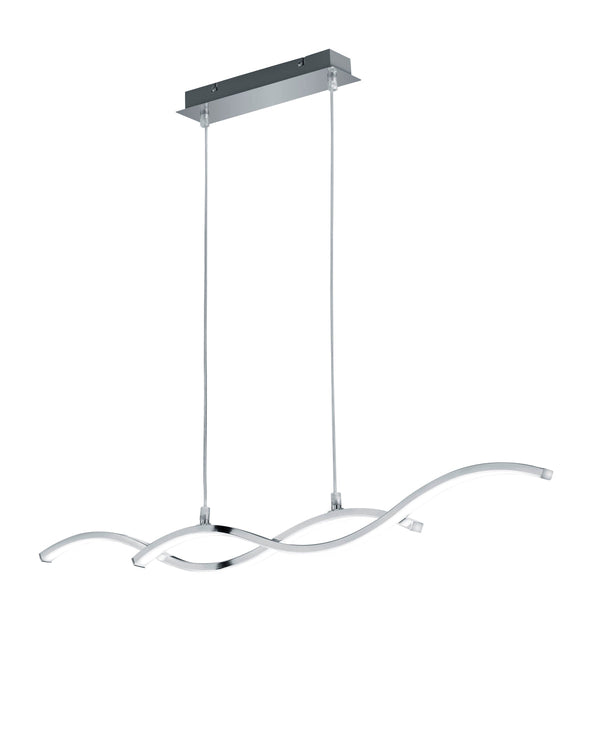 Suspension LED d'intérieur en aluminium chromé online