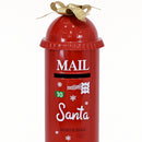 Cassetta Postale di Babbo Natale Letterina Rosso Decorazione Natalizia 30x89 cm
