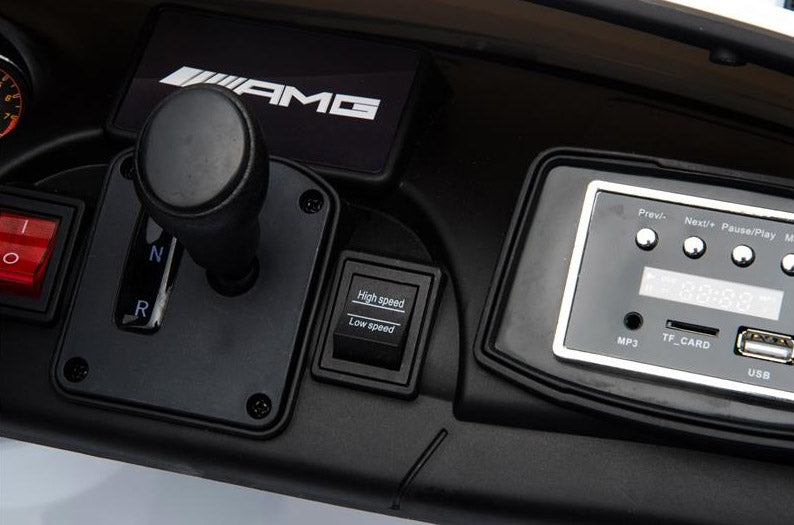 Macchina Elettrica per Bambini 2 Posti 24V con Licenza Mercedes GTR AMG Nera