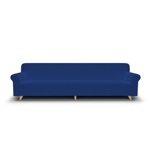 Housse de canapé extensible 4 places en polyester bleu électrique acquista