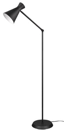 Piantana da Interno Attacco E27 in Metallo Nero Opaco