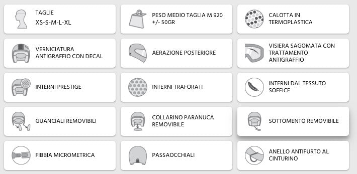 Casco Jet per Scooter Visiera Sagomata CGM Italia 109I Bianco Varie Misure