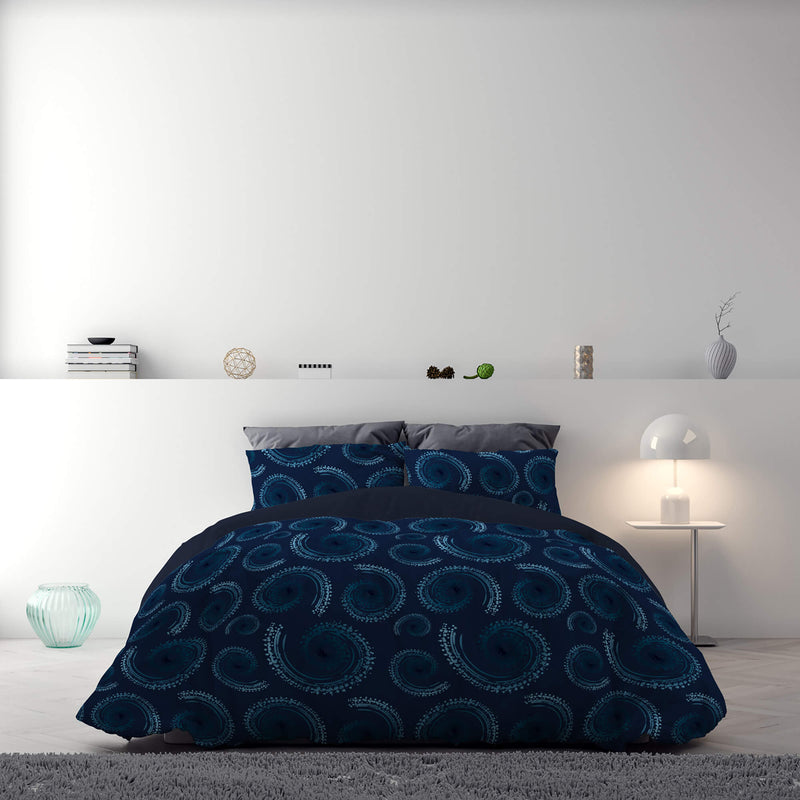 Copripiumino Double Face con Federe Stampato Vortex