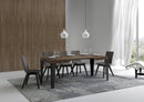 Tavolo Allungabile 110-194x70x77 cm Flame Noce e Antracite