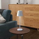 Lampada da Tavolo Portatile Ø11,2x36,5 cm in Acrilico e Metallo Grigio