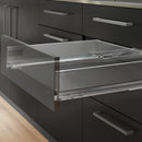 Cassetto Esterno Vertex 40 Kg H178 mm P 400 Grigio Antracite Acciaio Emuca