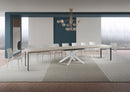 Tavolo Allungabile 180-440x90x77 cm Volantis Cashmere Telaio Bianco 