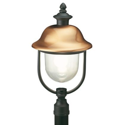 Poteau Lampe Frontale Couleur Gris et Cuivre Diamètre 6Cm pour Extérieur Sovil Rustic Line sconto