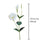 Lot de 12 Branches de Lisianthus Artificielles 2 Fleurs H 60 cm