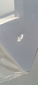 Pensilina Tettoia Nera in Policarbonato Compatto Satinato Opalino 150x100 cm Seconda Scelta