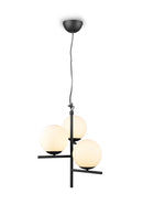 Lampada a Sospensione da Interno  E14 in Metallo Nero Opaco