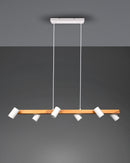 Lampada a Sospensione da Interno Attacco GU10 in Metallo Bianco Opaco