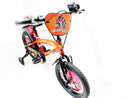 Bicicletta per Bambino 14" 2 Freni con Borraccia e Scudetto Frontale Rossa