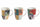 Set de 6 Tasses à Café 100 ml en Porcelaine VdE Tivoli 1996 Parrot Groove