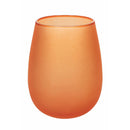 Set 6 Bicchieri Acqua Effetto Frosted Happy Hour Sunset in Vetro VdE Tivoli 1996 Rosso