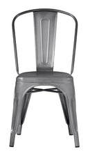 Sedia da Giardino 43x53x86 cm in Lamiera Silver