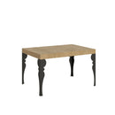 Tavolo Allungabile 120/380x90 cm Paxon Quercia Natura Gambe Antracite      