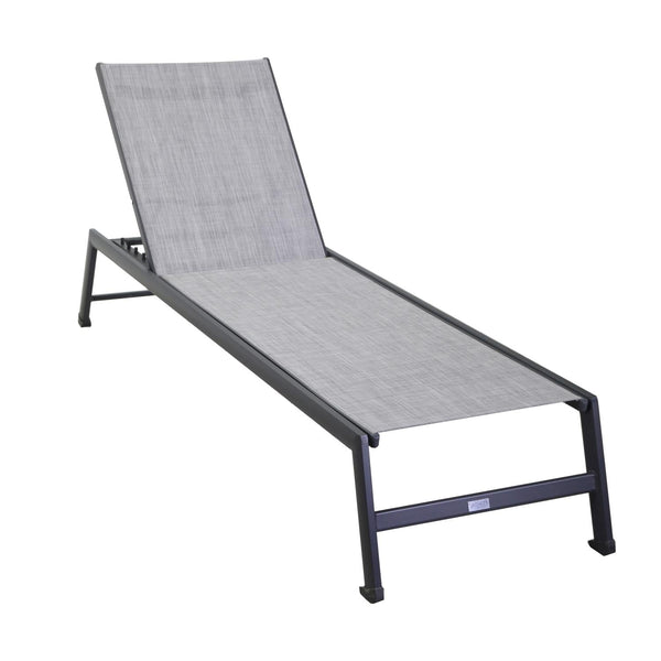 Lettino Prendisole da Giardino 195x55xh31 cm in Alluminio Cleveland Antracite online