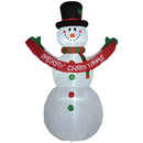 Pupazzo di Neve Gonfiabile H243 cm con Luci a LED 