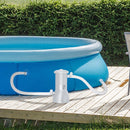 Pompa Filtrante per Piscina Fuoriterra 4000 lt/h Filtro a Sabbia Grigio