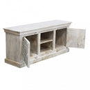 Mobile TV Winfred 140x40x60 h cm in Legno Bianco