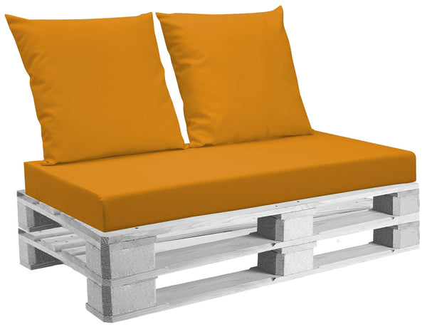 Coussins pour Palettes 120x80 cm Assise et Dossier en Simili Cuir Mariotti Belem Orange prezzo