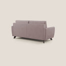 Divano Letto 3 Posti 208x97x96 cm in Tessuto Rosa